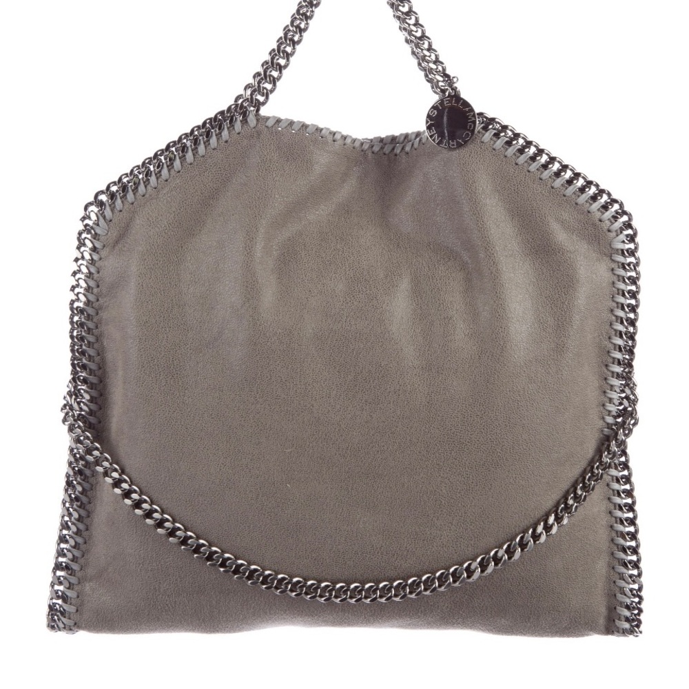 Stella McCartney Falabella Fold-over Grey Shaggy Deer Vegan leather Tote